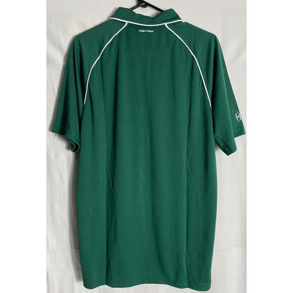 NEW Harrow Exult Polo Shirt Mens Sz M Forest Green Moisture Wicking Sport Tech - Picture 5 of 13